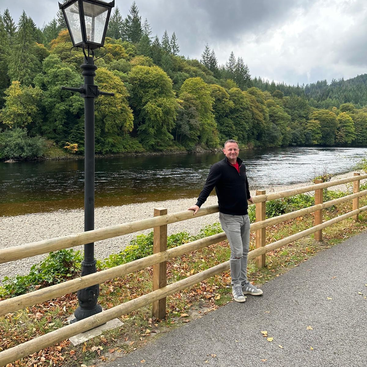 Tommy Welsh by the river