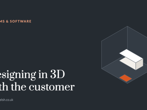 Designing a bathroom in 3D with the customer beside you